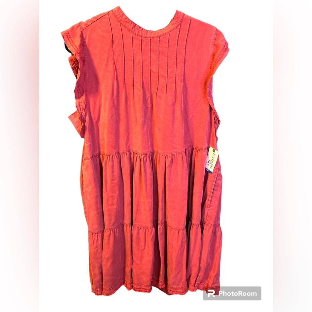 NWT Terra & Sky Sky Mock Neck Tiered Dress